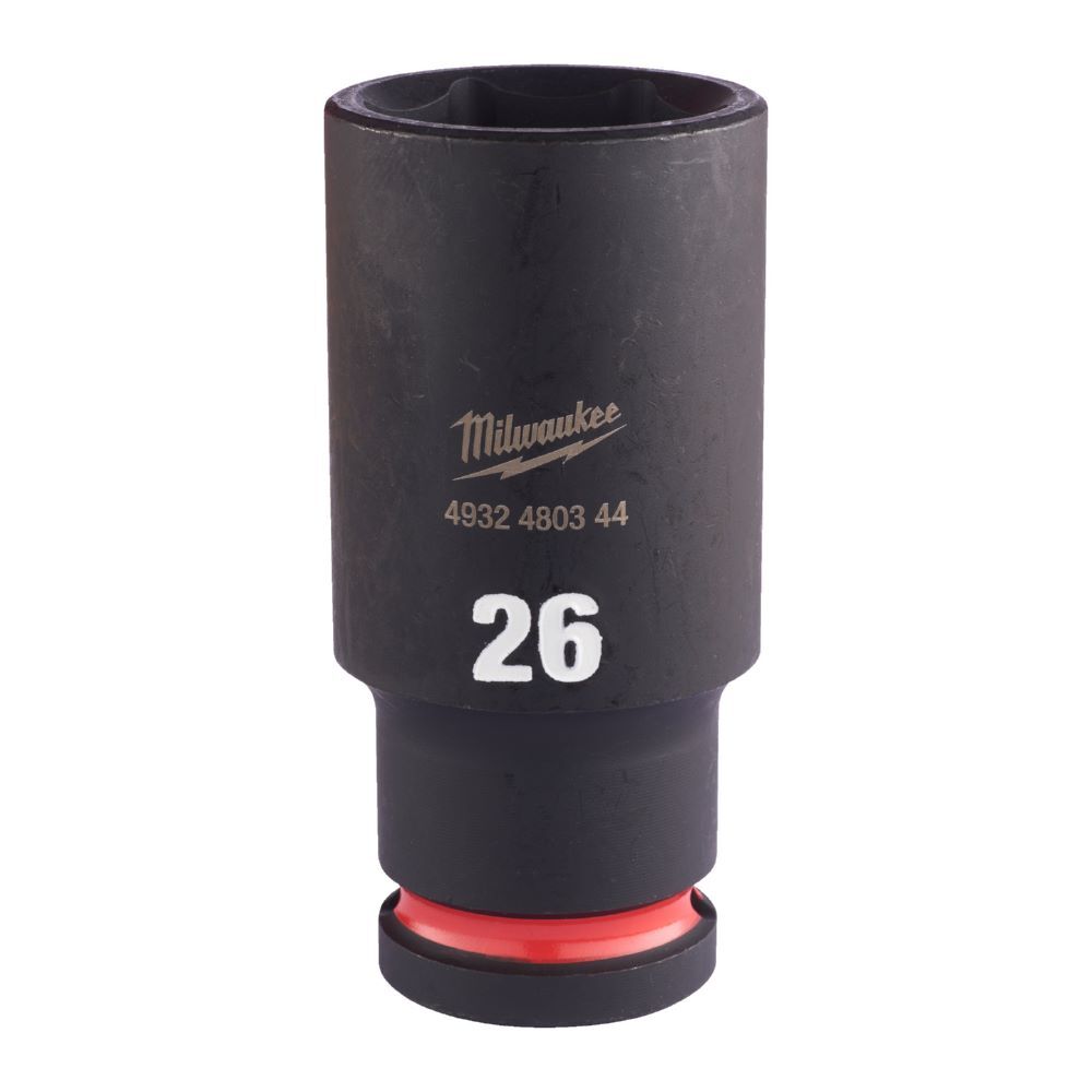 Milwaukee SHOCKWAVE Schlagnuss 1/2 Zoll lang Schlüsselweite 26mm Produktbild Milwaukee SHOCKWAVE Schlagnuss 1/2 Zoll lang Schlüsselweite 26mm