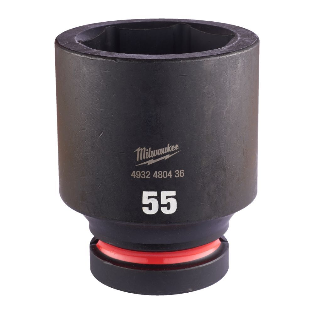Milwaukee SHOCKWAVE Schlagnuss 1 Zoll lang Schlüsselweite 55mm Produktbild Milwaukee SHOCKWAVE Schlagnuss 1 Zoll lang Schlüsselweite 55mm