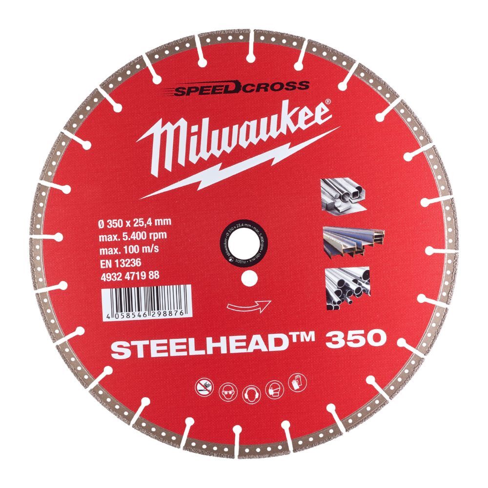 Milwaukee Diamanttrennscheibe DH STEELHEAD 350 mm Produktbild Milwaukee Diamanttrennscheibe DH STEELHEAD 350 mm