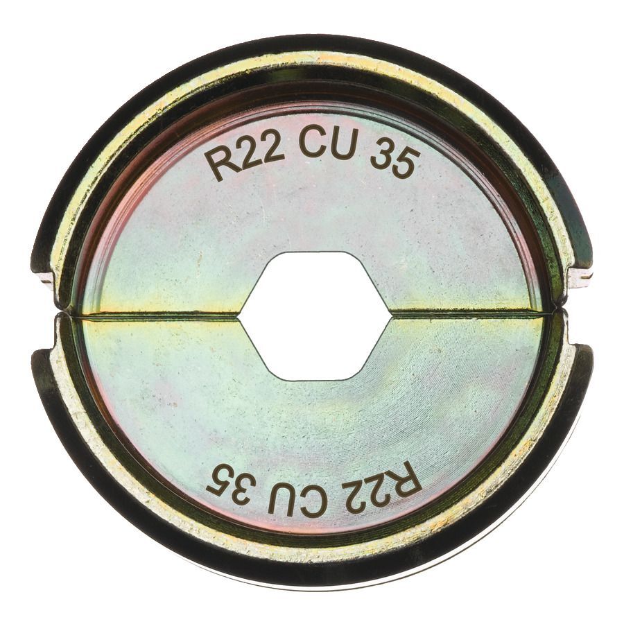 Milwaukee Standard Rohrkabelschuh Presseinsatz R22 Cu 35 Akku Presswerkzeug Produktbild Milwaukee Standard Rohrkabelschuh Presseinsatz R22 Cu 35 Akku Presswerkzeug
