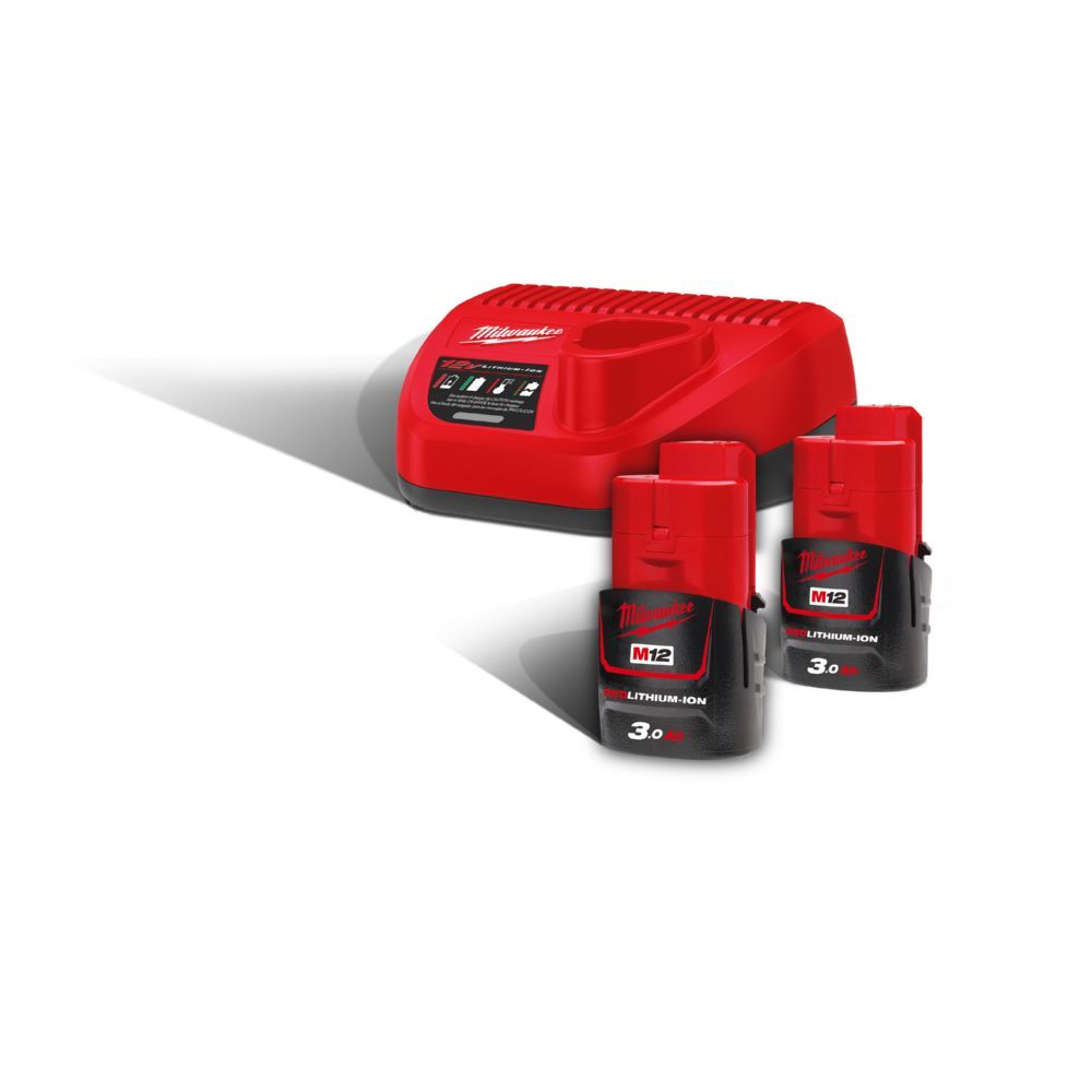 Milwaukee Starterset 12 Volt M12NRG-302 Milwaukee Starterset 12 Volt M12NRG-302
