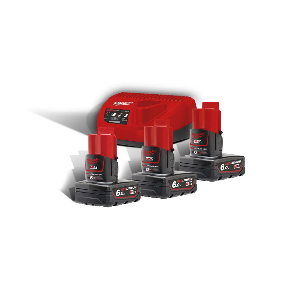 Milwaukee Starterset 12 Volt M12NRG-603 Produktbild Milwaukee Starterset 12 Volt M12NRG-603