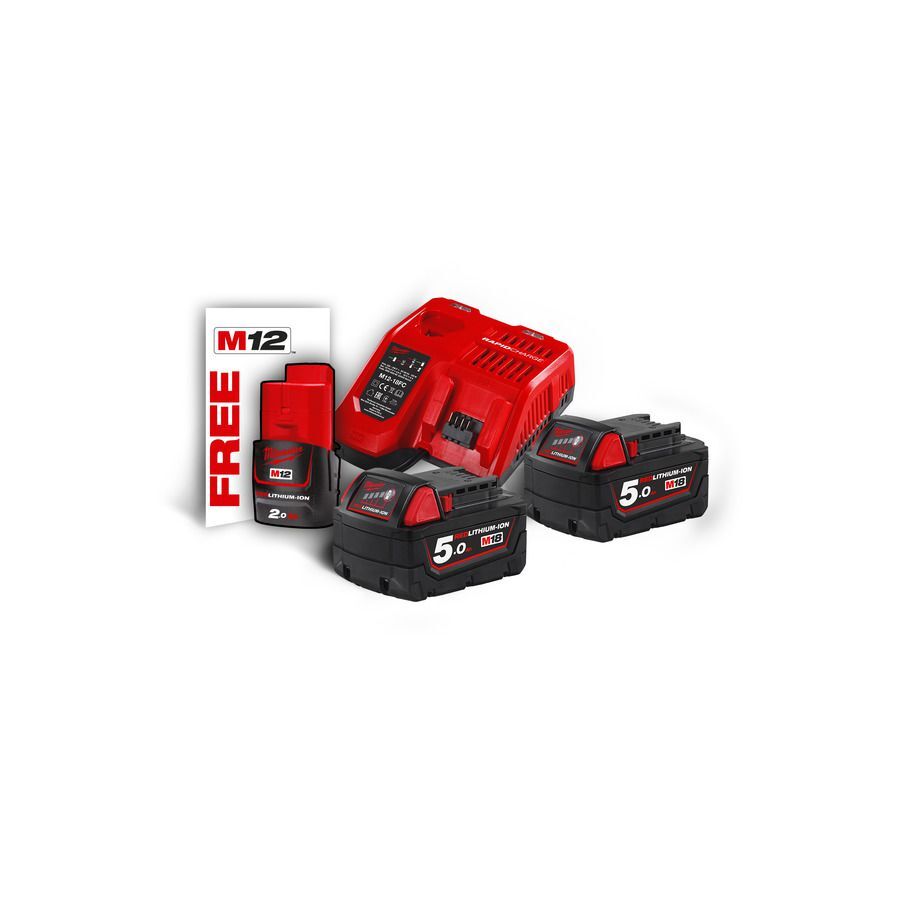Milwaukee 18V Starterset M18NRG-502 Produktbild Milwaukee 18V Starterset M18NRG-502