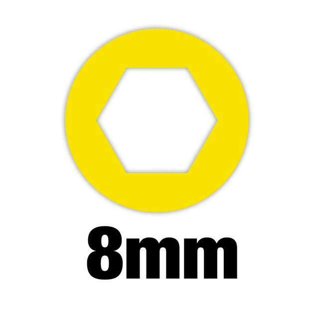 Produktbild Steckschlüssel mit Griff und Durchgangsloch SW 8 mm / M5 bild 2