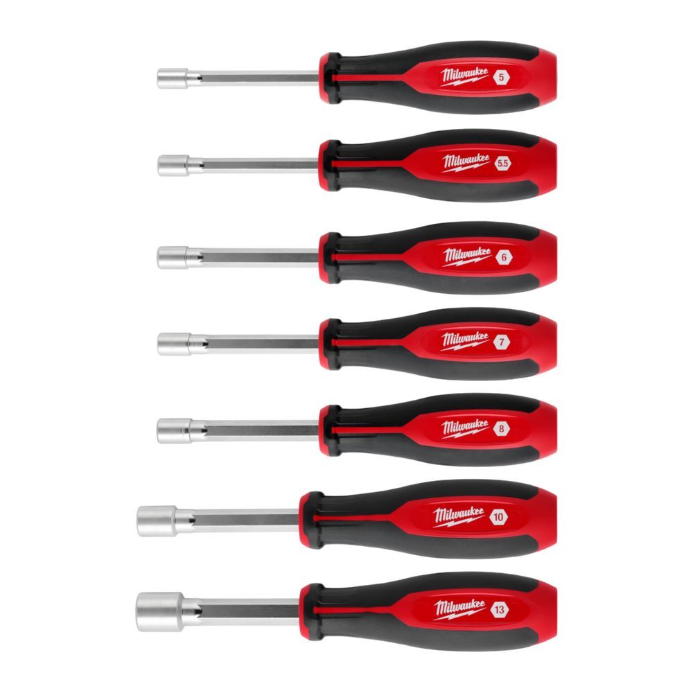 Produktbild Steckschlüssel mit Griff und Durchgangsloch Set 7-teilig, 5.5mm, 6mm, 7mm, 8mm,  bild 2