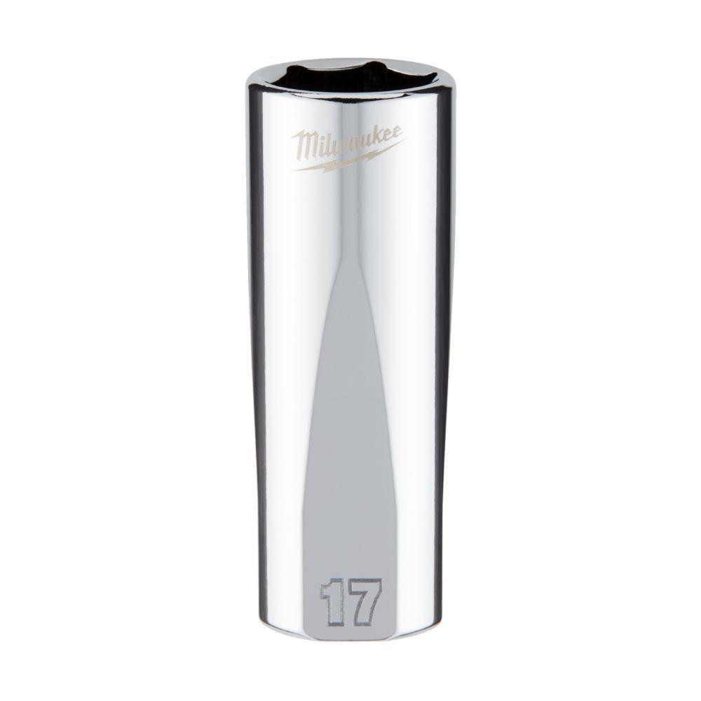 Milwaukee Steckschlüsseleinsatz 3/8 Zoll lang 17mm Produktbild Milwaukee Steckschlüsseleinsatz 3/8 Zoll lang 17mm