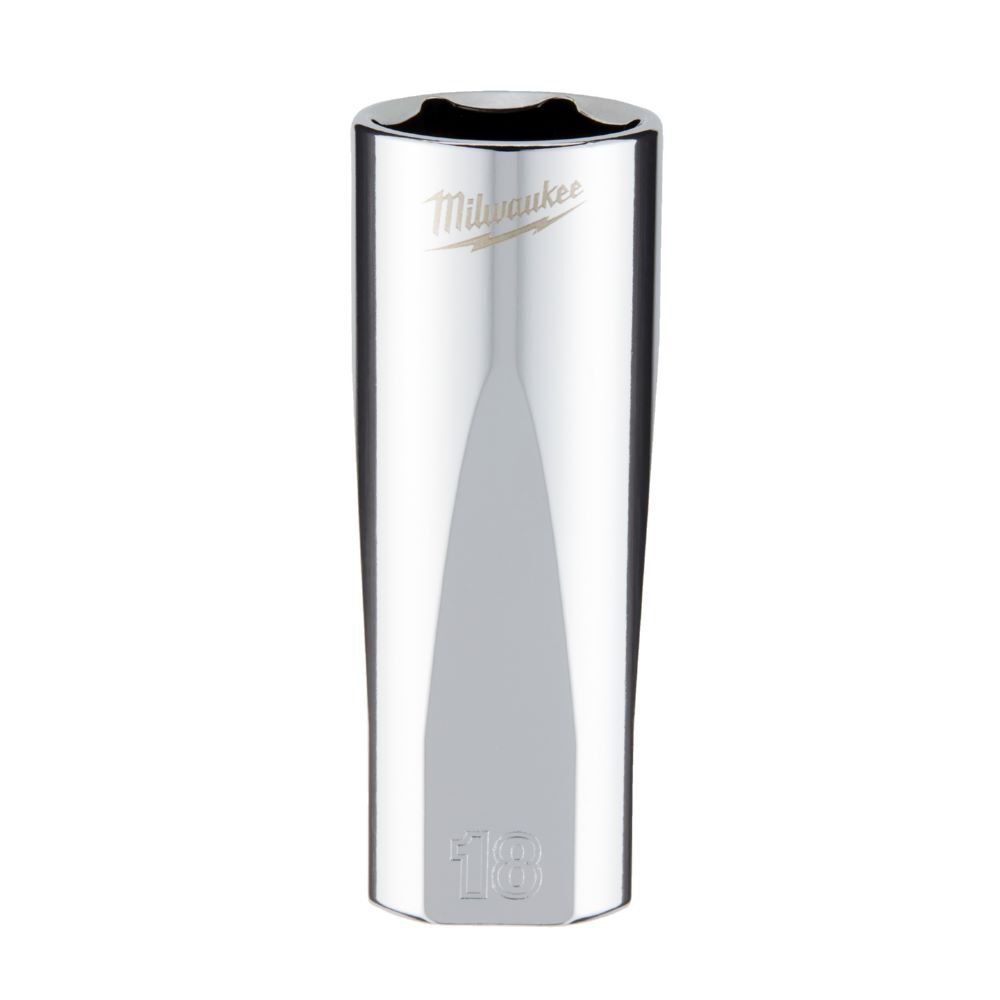 Milwaukee Steckschlüsseleinsatz 3/8 Zoll lang 18mm Produktbild Milwaukee Steckschlüsseleinsatz 3/8 Zoll lang 18mm