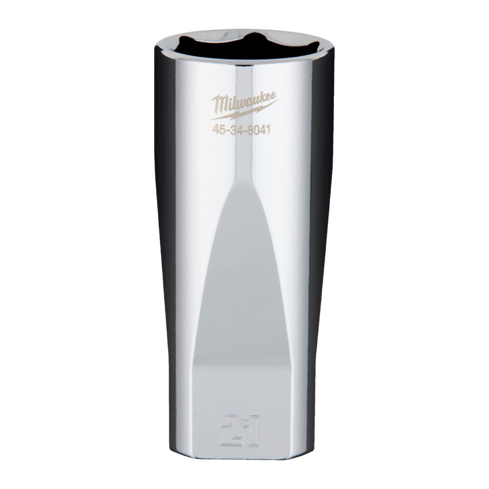 Milwaukee Steckschlüsseleinsatz 3/8 Zoll lang 21mm Produktbild Milwaukee Steckschlüsseleinsatz 3/8 Zoll lang 21mm