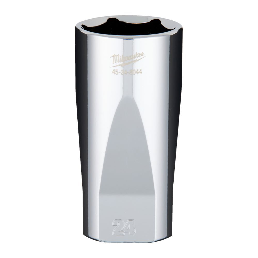 Milwaukee Steckschlüsseleinsatz 3/8 Zoll lang 24mm Produktbild Milwaukee Steckschlüsseleinsatz 3/8 Zoll lang 24mm