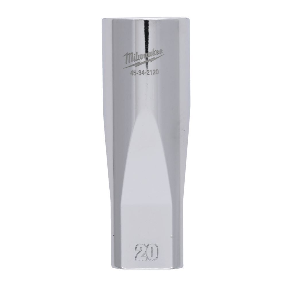 Milwaukee Steckschlüsseleinsatz 1/2 Zoll lang 20mm Produktbild Milwaukee Steckschlüsseleinsatz 1/2 Zoll lang 20mm