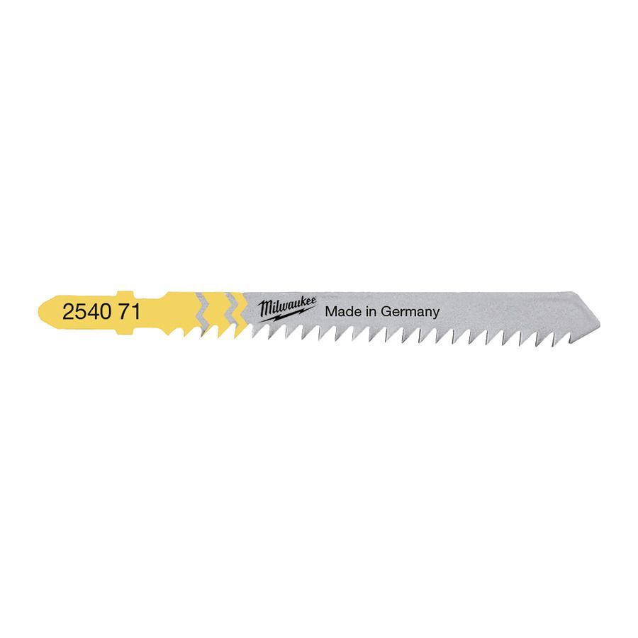 Milwaukee Stichsägeblatt Holz und Kunststoff 75x3mm T111C Produktbild Milwaukee Stichsägeblatt Holz und Kunststoff 75x3mm T111C