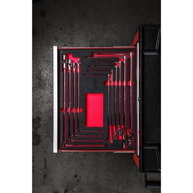 Produktbild T-Gelenkschlüssel Einlage 10 Teile Einlage für Werkstattwagen 78 cm bild 3