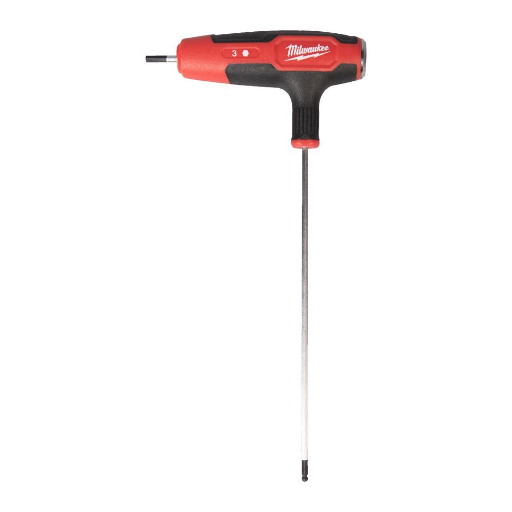 Produktbild Milwaukee Schraubendreher T-Griff Innensechskant mit Softgrip-Auflage 3 mm