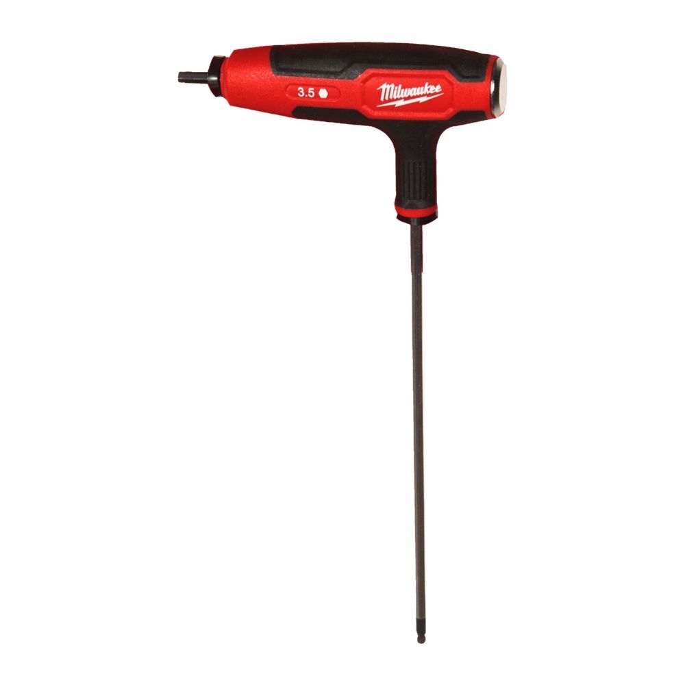 Produktbild Milwaukee Schraubendreher T-Griff Innensechskant mit Softgrip-Auflage 3,5 mm