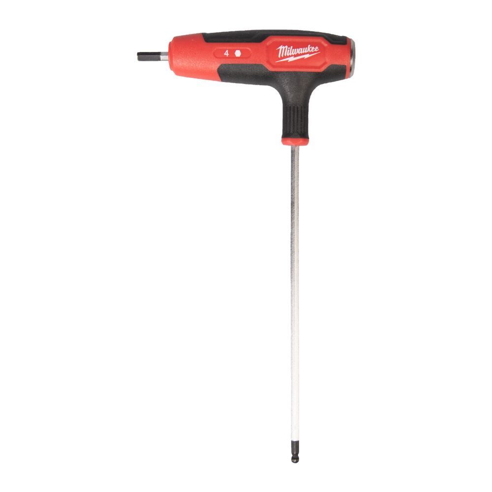 Produktbild Milwaukee Schraubendreher T-Griff Innensechskant mit Softgrip-Auflage 4 mm