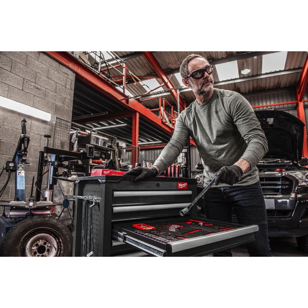 Produktbild TOOLGUARD Werkstattwagen 69 cm / 27, grau mit 7 Schubladen bild 3