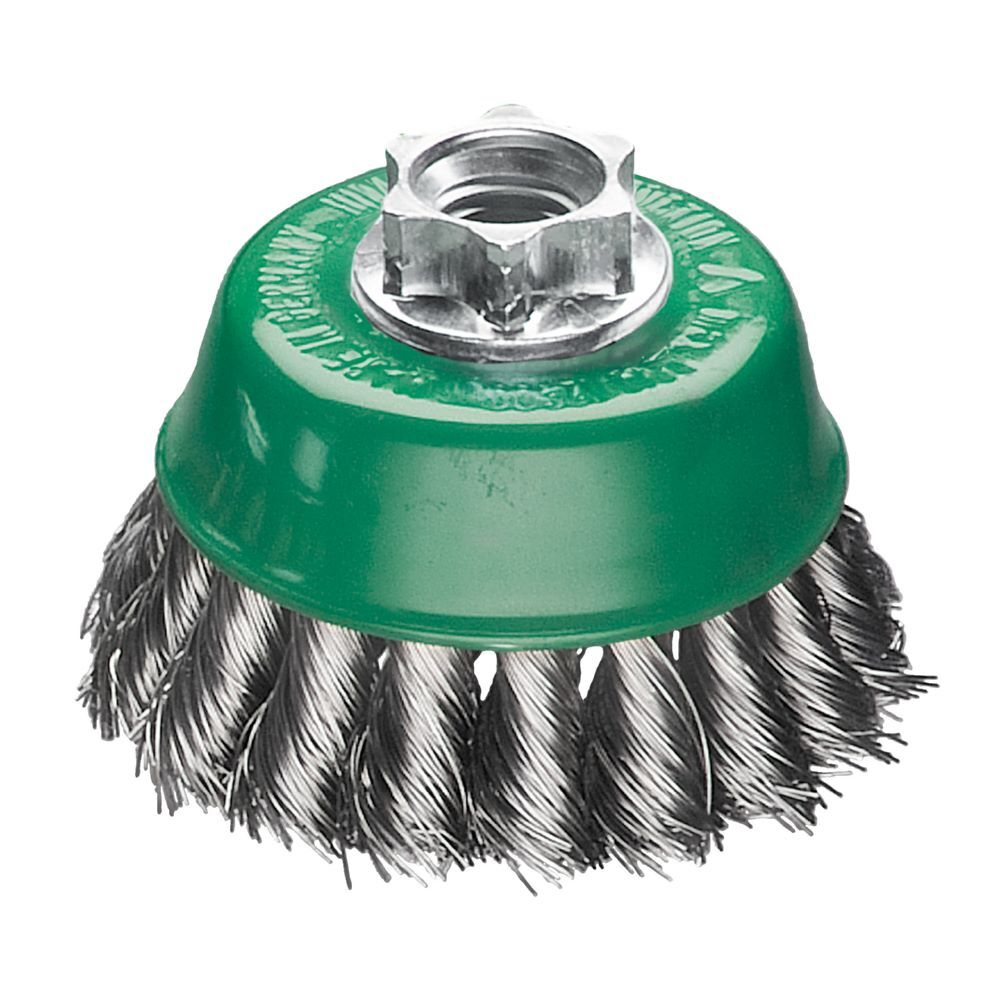 Produktbild Milwaukee Topfbürste für Winkelschleifer gezopft Edelstahl 65 x 18 x 0,5 mm M14