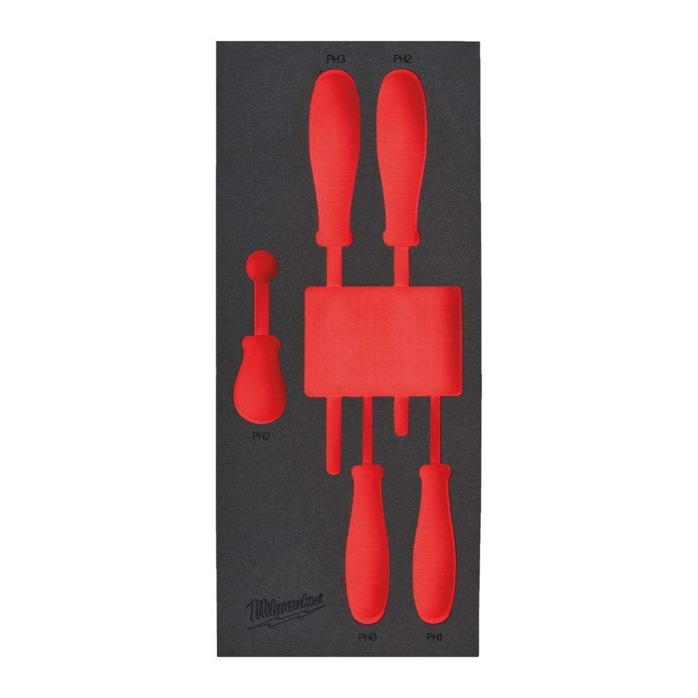 Milwaukee Elektrowerkzeuge Ersatz Einlage 1/3 für Tr iLobe Schraubendreher für Werkstattwagen 78 cm Produktbild Milwaukee Elektrowerkzeuge Ersatz Einlage 1/3 für Tr iLobe Schraubendreher für Werkstattwagen 78 cm