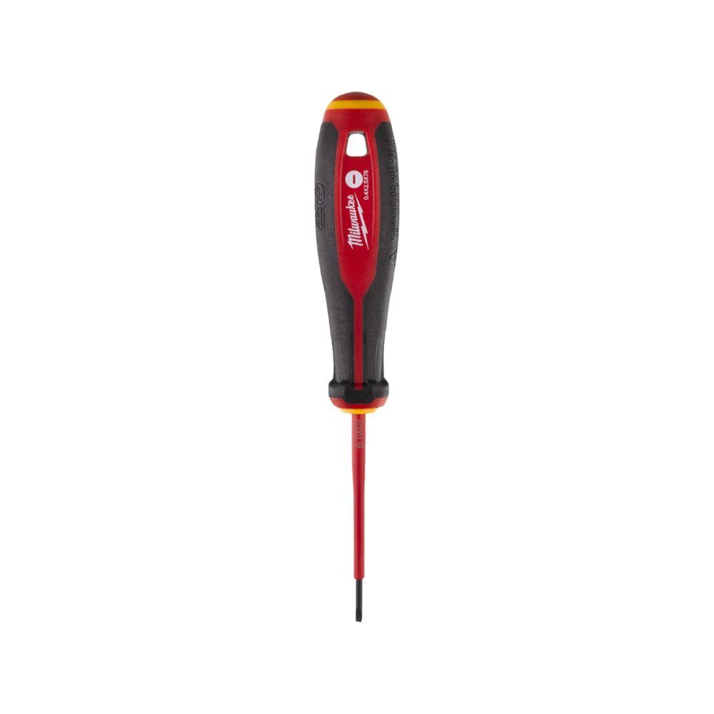 Milwaukee Tri-Lobe Schraubendreher Schlitzt VDE geprüft 0,4 x 2,5 x 75 Produktbild Milwaukee Tri-Lobe Schraubendreher Schlitzt VDE geprüft 0,4 x 2,5 x 75