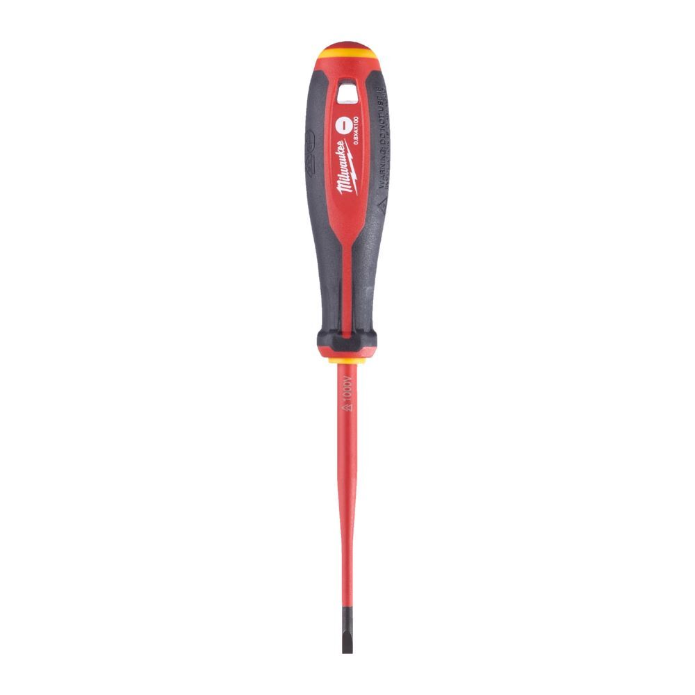 Milwaukee Tri-Lobe Schraubendreher Schlitzt VDE geprüft 0,8 x 4 x 100 Produktbild Milwaukee Tri-Lobe Schraubendreher Schlitzt VDE geprüft 0,8 x 4 x 100