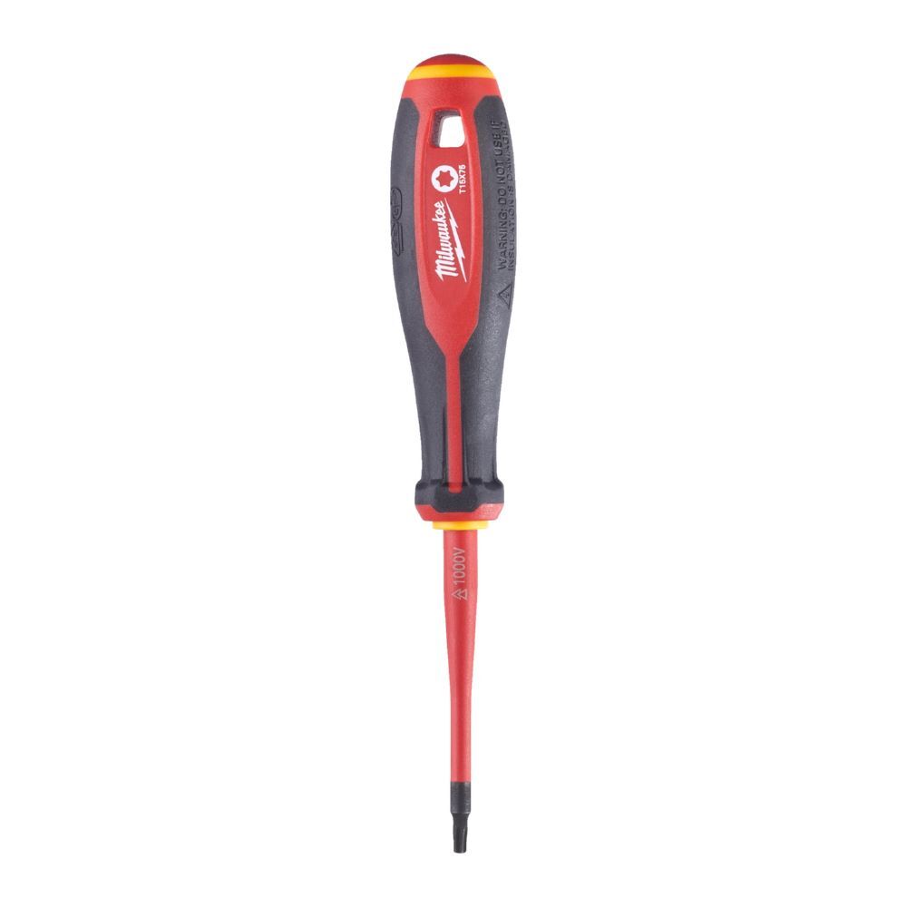 Milwaukee Tri-Lobe Schraubendreher T15 x 75 VDE geprüft Produktbild Milwaukee Tri-Lobe Schraubendreher T15 x 75 VDE geprüft