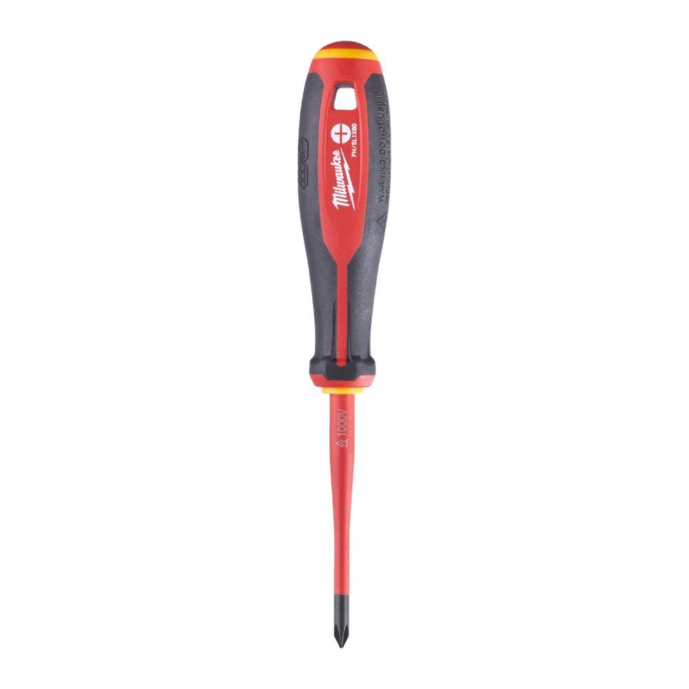 Milwaukee Tri-Lobe Schraubendreher PH/SL1 X 80 VDE geprüft Produktbild Milwaukee Tri-Lobe Schraubendreher PH/SL1 X 80 VDE geprüft