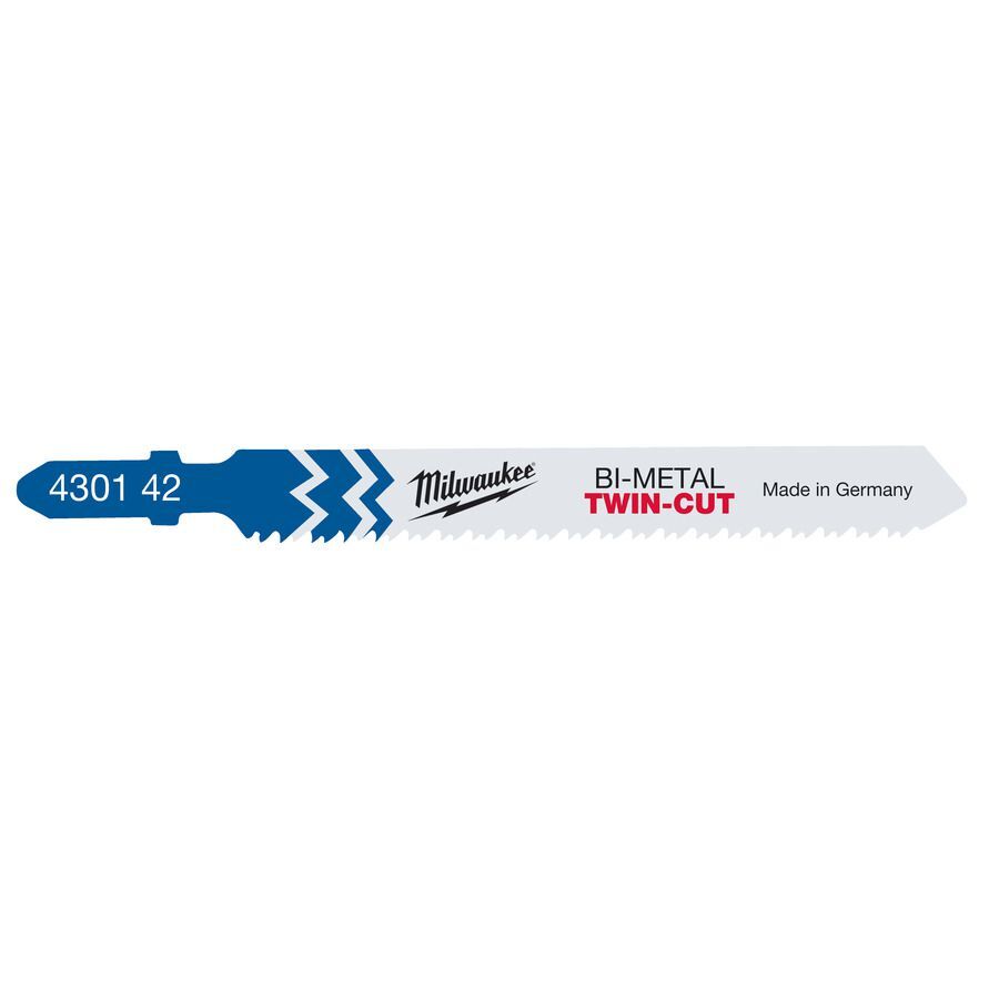 Milwaukee Stichsägeblatt Metall Bi-Metall 91 x 2,5/1,8 mm TWIN-CUT T123XF Milwaukee Stichsägeblatt Metall Bi-Metall 91 x 2,5/1,8 mm TWIN-CUT T123XF