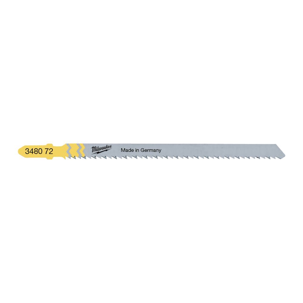 Milwaukee Stichsägeblatt Holz 105 x 2,5 mm umgekehrte Verzahnung Produktbild Milwaukee Stichsägeblatt Holz 105 x 2,5 mm umgekehrte Verzahnung