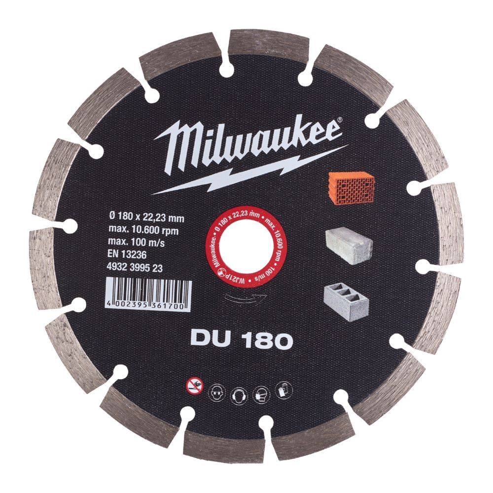 Milwaukee Diamanttrennscheibe Universal DU 180 mm Produktbild Milwaukee Diamanttrennscheibe Universal DU 180 mm