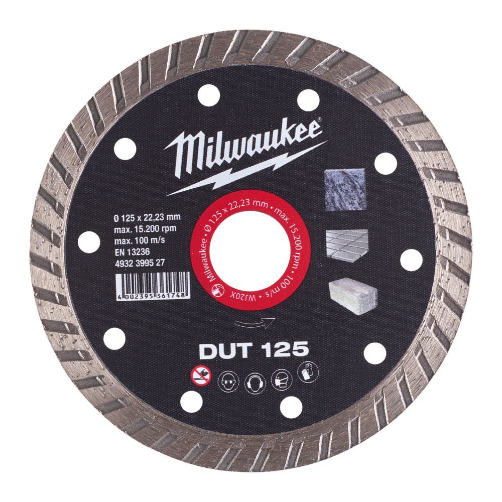 Milwaukee Diamanttrennscheibe DUT 125 mm geschlossen Produktbild Milwaukee Diamanttrennscheibe DUT 125 mm geschlossen