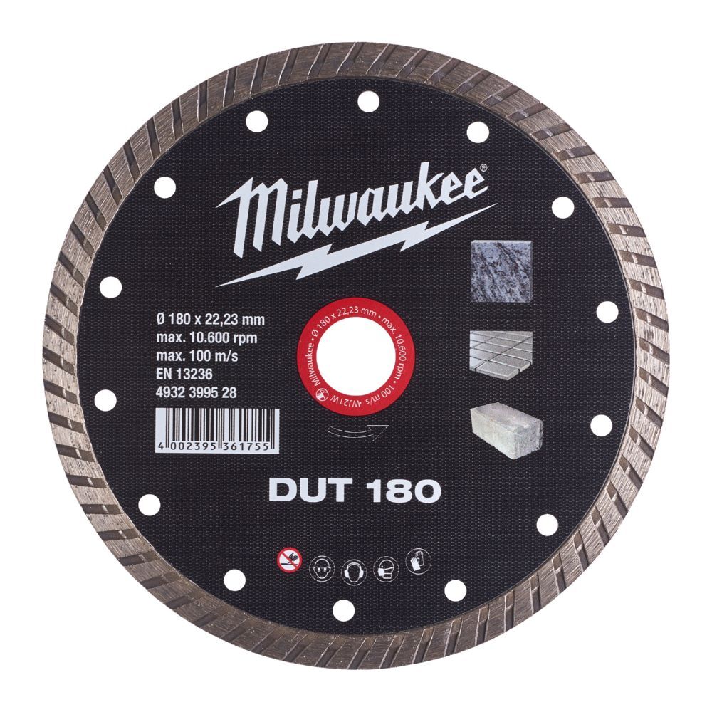 Milwaukee Diamanttrennscheibe DUT 180 mm geschlossen Produktbild Milwaukee Diamanttrennscheibe DUT 180 mm geschlossen