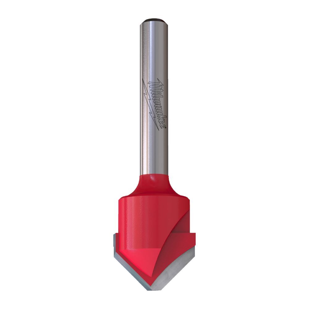 Produktbild Milwaukee V-Nutfräser für Aluminium 1/4 Zoll Schaft 18 x 60 mm