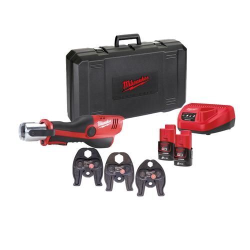 Produktbild Milwaukee M12ONEHPT-202C V-Set M12 Akku-Presswerkzeug 3x V-Profil Pressbacken