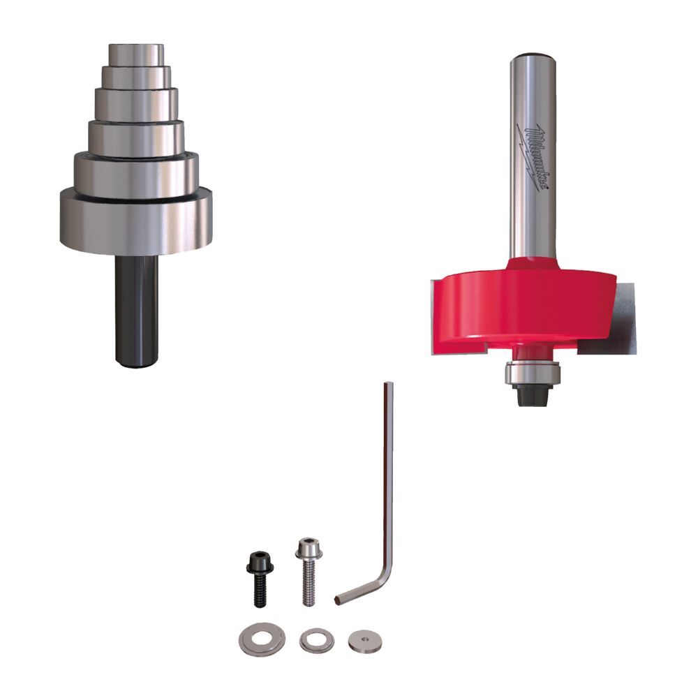 Produktbild Milwaukee Vario-Falzfräser 8 mm Schaft 34,9 x 0-12,7 mm