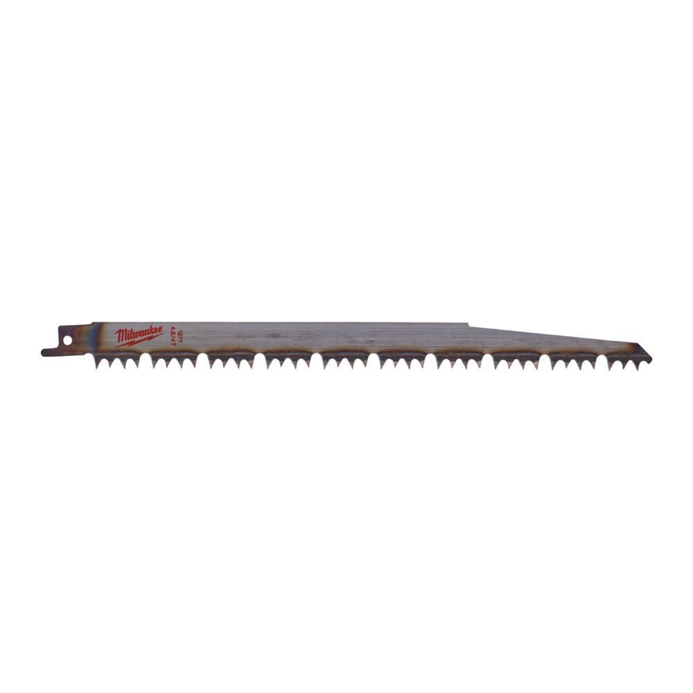 Milwaukee Säbelsägeblatt varioverzahnt unlackiert Holz 240 x 5,5/6 mm Produktbild Milwaukee Säbelsägeblatt varioverzahnt unlackiert Holz 240 x 5,5/6 mm
