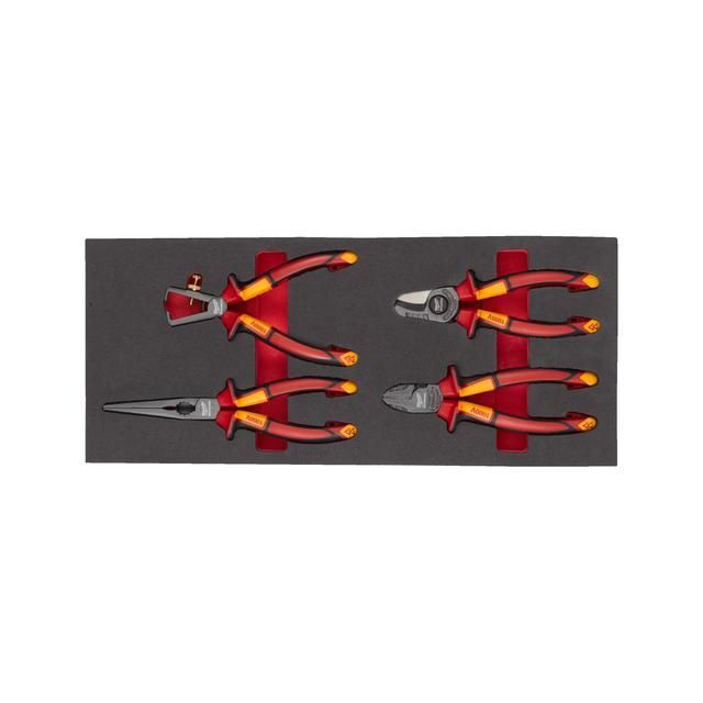 Produktbild Milwaukee VDE Zangen Einlage 4 teilige Einlage für Werkstattwagen 78 cm