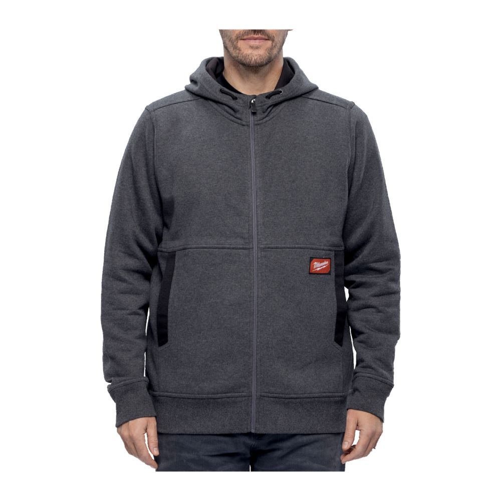 Produktbild Milwaukee Full-Zip Kapuzenpullover grau WHZGR-XXL GRIDIRON