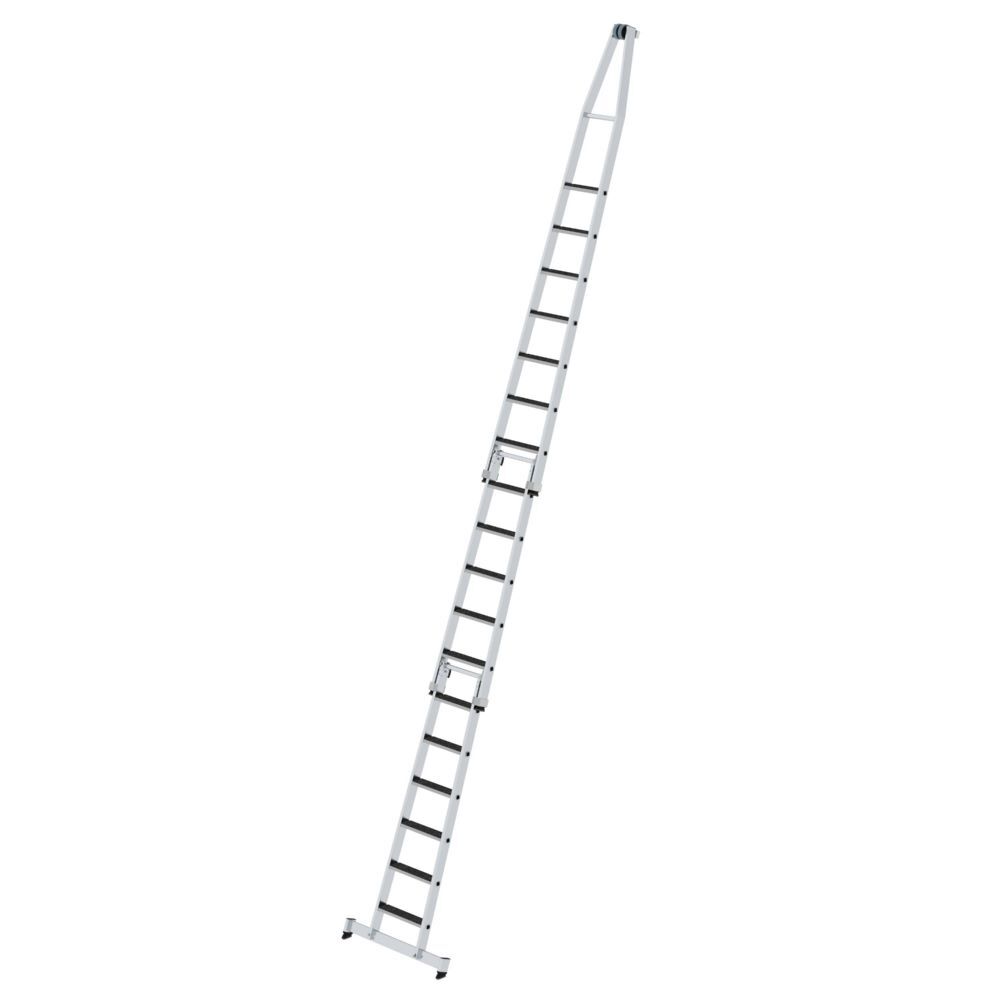 Munk Stufen Glasreinigerleiter Satz 3 Teilig 6100 mm mit nivello Traverse und R13 Produktbild Munk Stufen Glasreinigerleiter Satz 3 Teilig 6100 mm mit nivello Traverse und R13