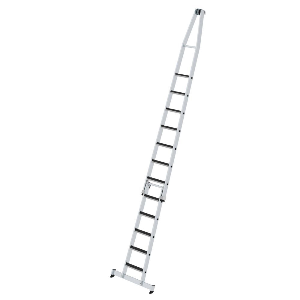 Munk Stufen Glasreinigerleiter Satz 2 Teilig 4410 mm mit nivello Traverse und R13 Produktbild Munk Stufen Glasreinigerleiter Satz 2 Teilig 4410 mm mit nivello Traverse und R13