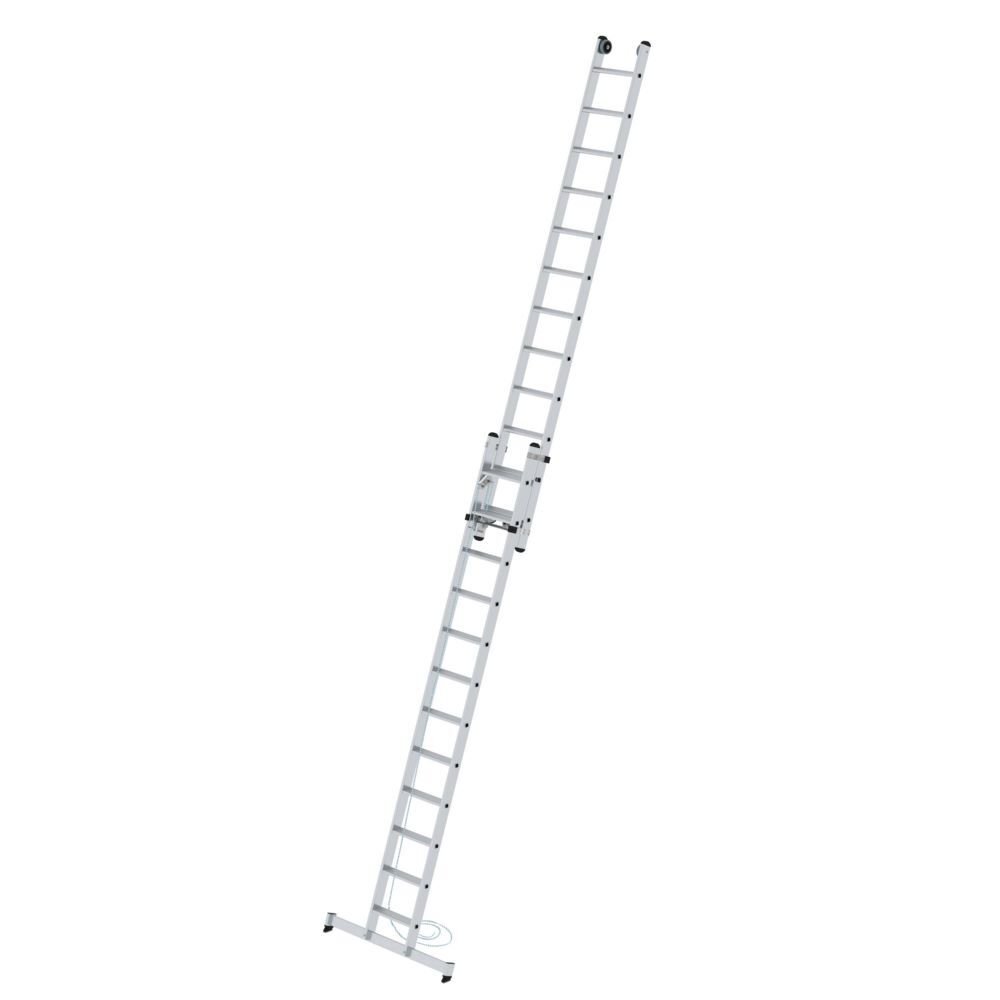 Munk Stufen Seilzugleiter 2x12 Stufen 6420 mm 2 teilig mit nivello Traverse Munk Stufen Seilzugleiter 2x12 Stufen 6420 mm 2 teilig mit nivello Traverse