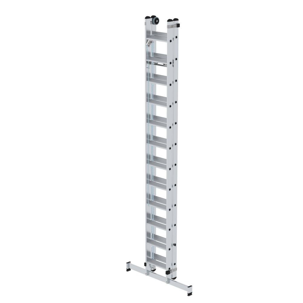 Munk Stufen Seilzugleiter 2x12 Stufen 6420 mm 2 teilig mit nivello Traverse Munk Stufen Seilzugleiter 2x12 Stufen 6420 mm 2 teilig mit nivello Traverse