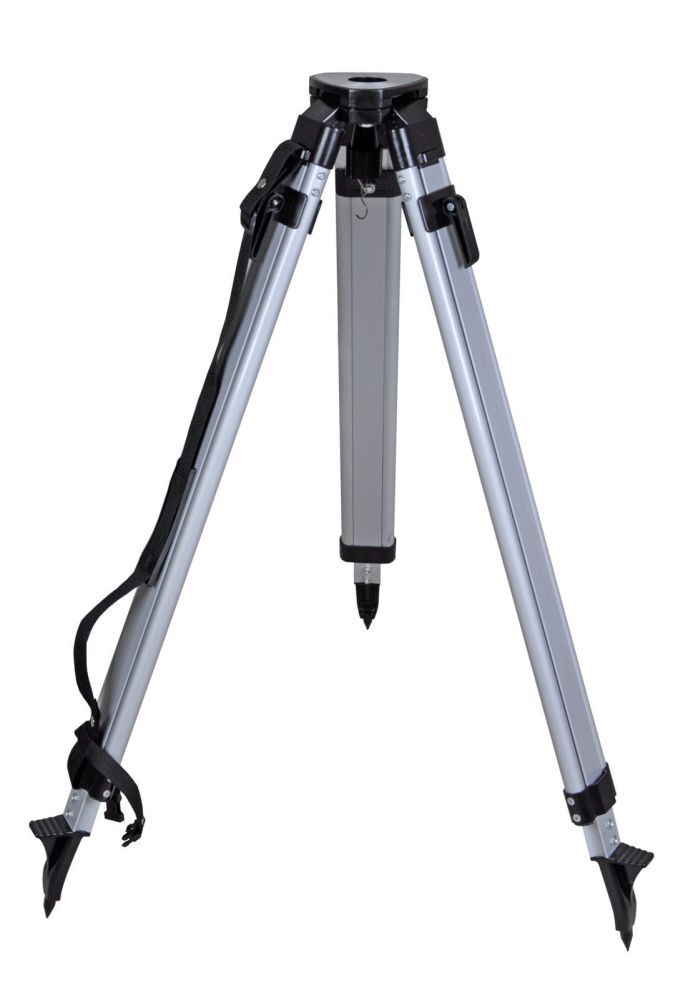 Produktbild Nedo Stativ-Al schwarz RAL 9005 flacher Kopf / leichte Ausführ Höhe 0,91 - 1,49m