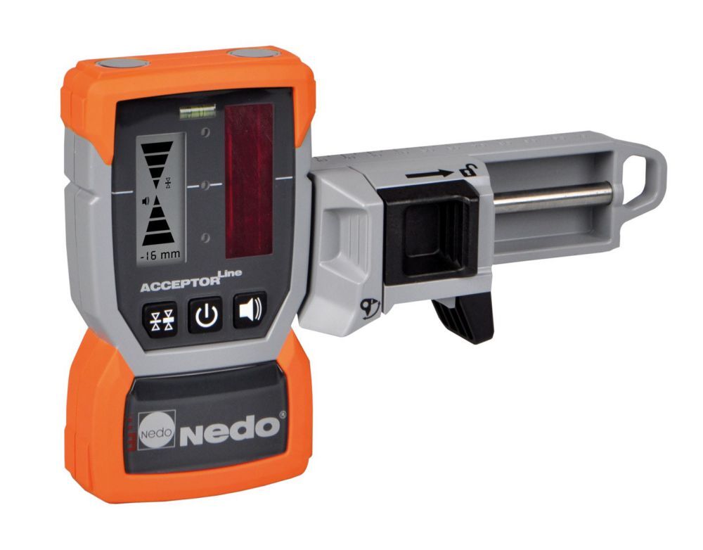 Nedo ACCEPTOR Line Linien-Laserempfänger inkl. Multifunktions-Halteklammer f. roten L Produktbild Nedo ACCEPTOR Line Linien-Laserempfänger inkl. Multifunktions-Halteklammer f. roten L