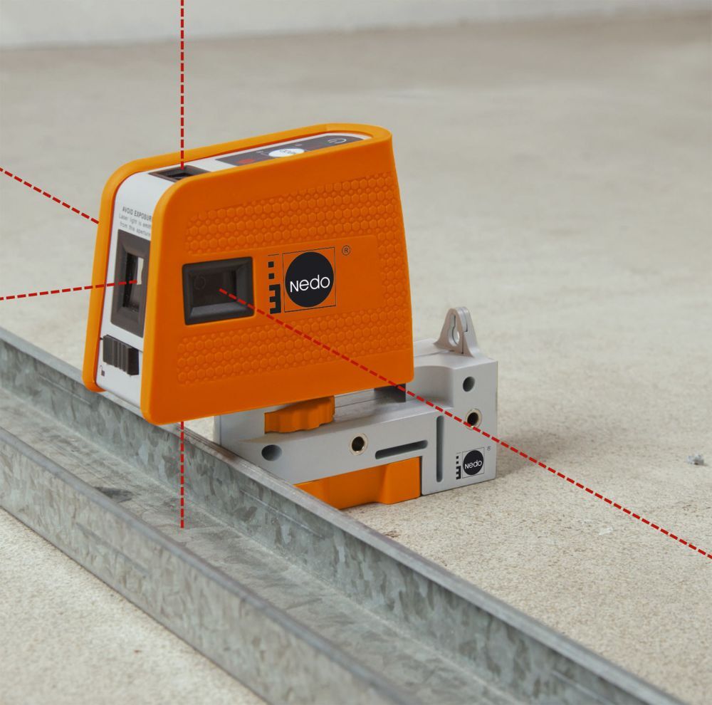 Nedo X-Liner 5P Fünf-Punkt-Laser / roter Laser 3 Punkte waagrecht + 2 Punkte senkrech Produktbild Nedo X-Liner 5P Fünf-Punkt-Laser / roter Laser 3 Punkte waagrecht + 2 Punkte senkrech bild 3