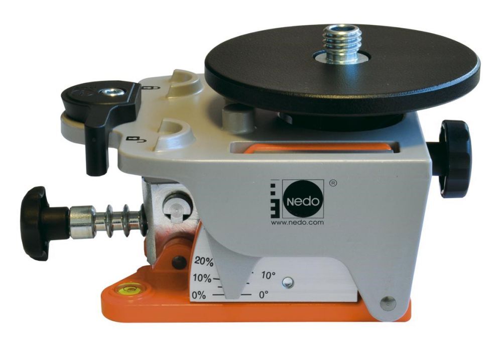 Nedo Neigeadapter für Laser Primus2 u.a. mit Quickfix & Auflageteller 0 bis 90 Grad Produktbild Nedo Neigeadapter für Laser Primus2 u.a. mit Quickfix & Auflageteller 0 bis 90 Grad