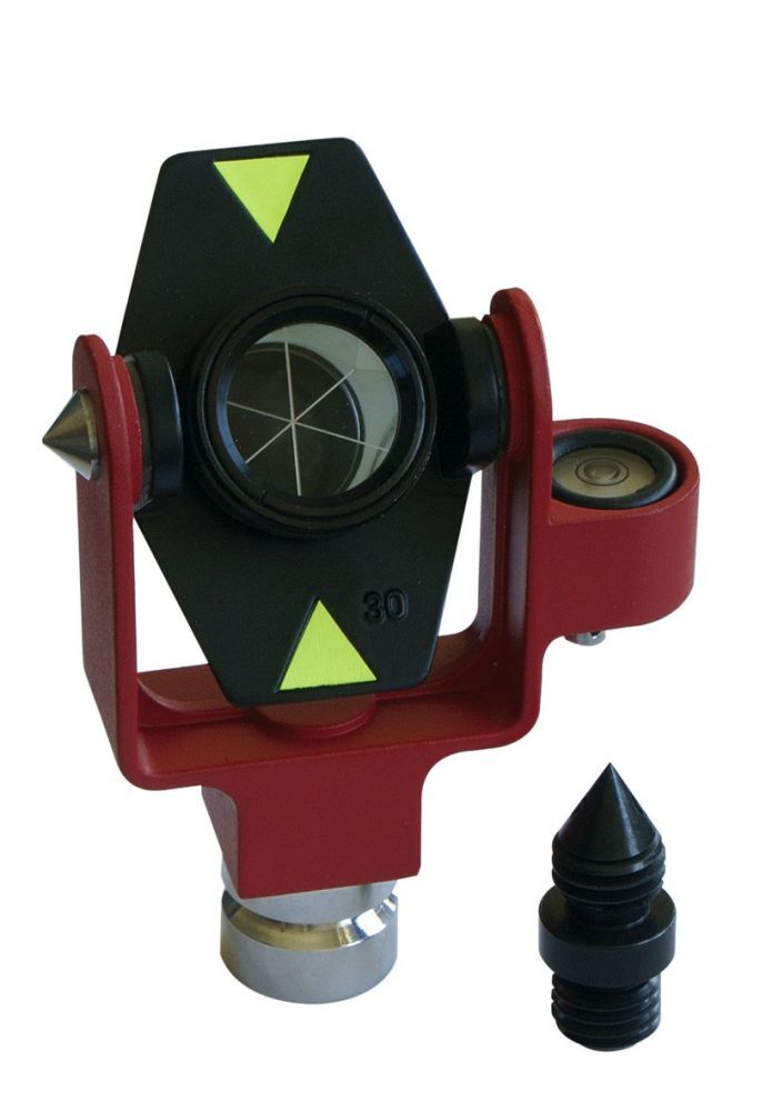Nedo Miniprisma 25,4 mit seitl. Libelle 30mm Offset mit Tasche und Lot Produktbild Nedo Miniprisma 25,4 mit seitl. Libelle 30mm Offset mit Tasche und Lot