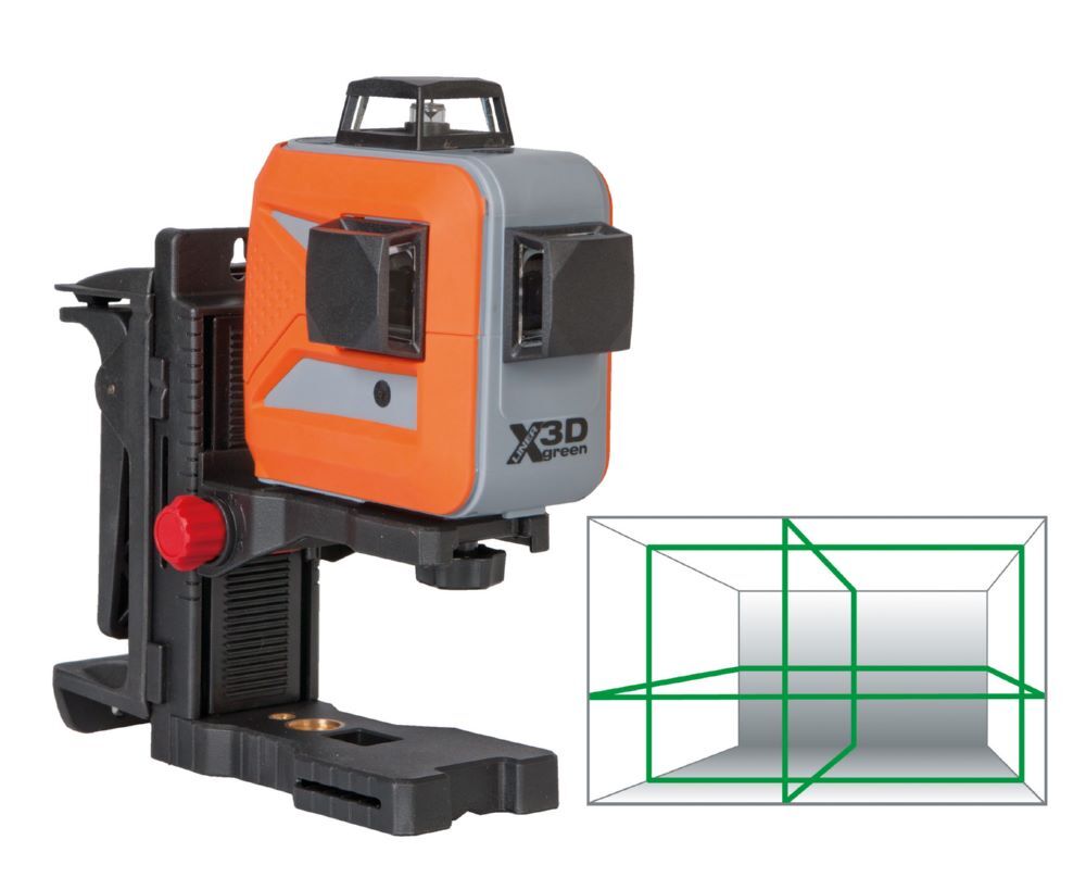 Nedo Kreuzlinienlaser X-liner 3D green 3 x 360 Grad Produktbild Nedo Kreuzlinienlaser X-liner 3D green 3 x 360 Grad