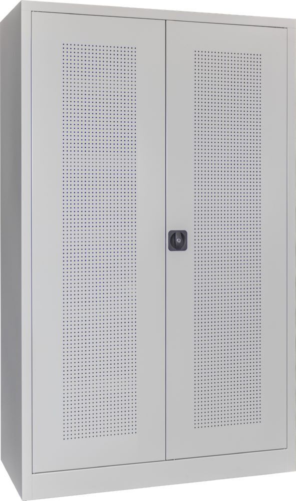 Produktbild Ballschrank 1950x1200x500,Lochfeldtüren, 5 Ballböden, RAL 7035 bild 2