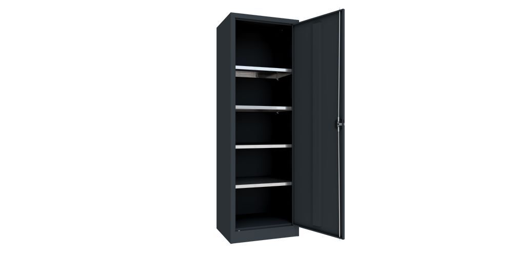 Produktbild PAVOY Flügeltürenschrank 1950x640x500 mm 4 Böden verzinkt RAL 7016