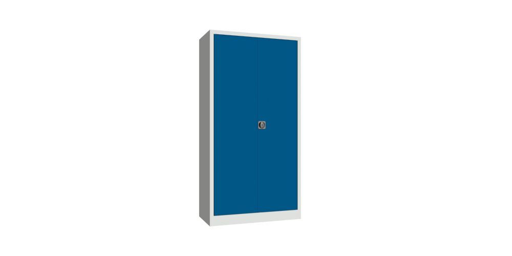 Produktbild PAVOY Flügeltürenschrank 1950x1000x500 mm 4 Böden verzinkt RAL 7035/510